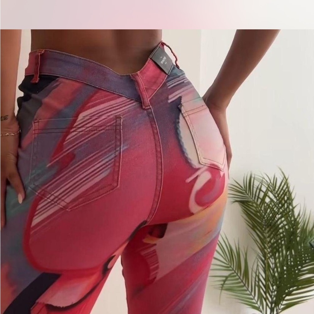 Colorful Abstract Jeans